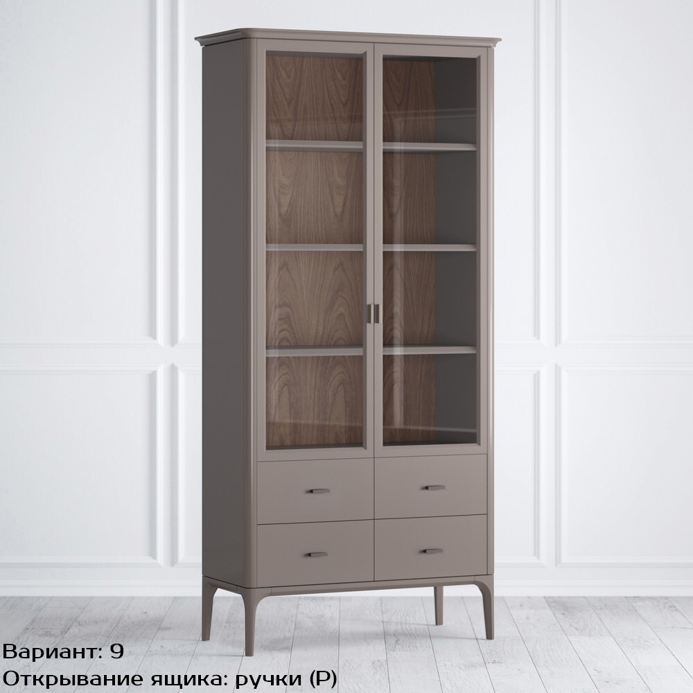 Шкаф книжный 4 ящика Pr082C-bosco