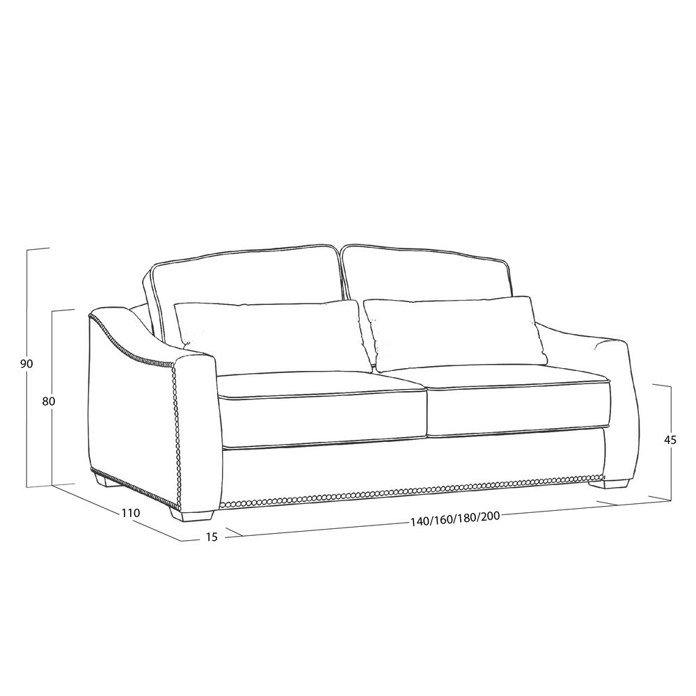 Диван Concerto (с механизмом) DCo-I-180-K03-N-0410