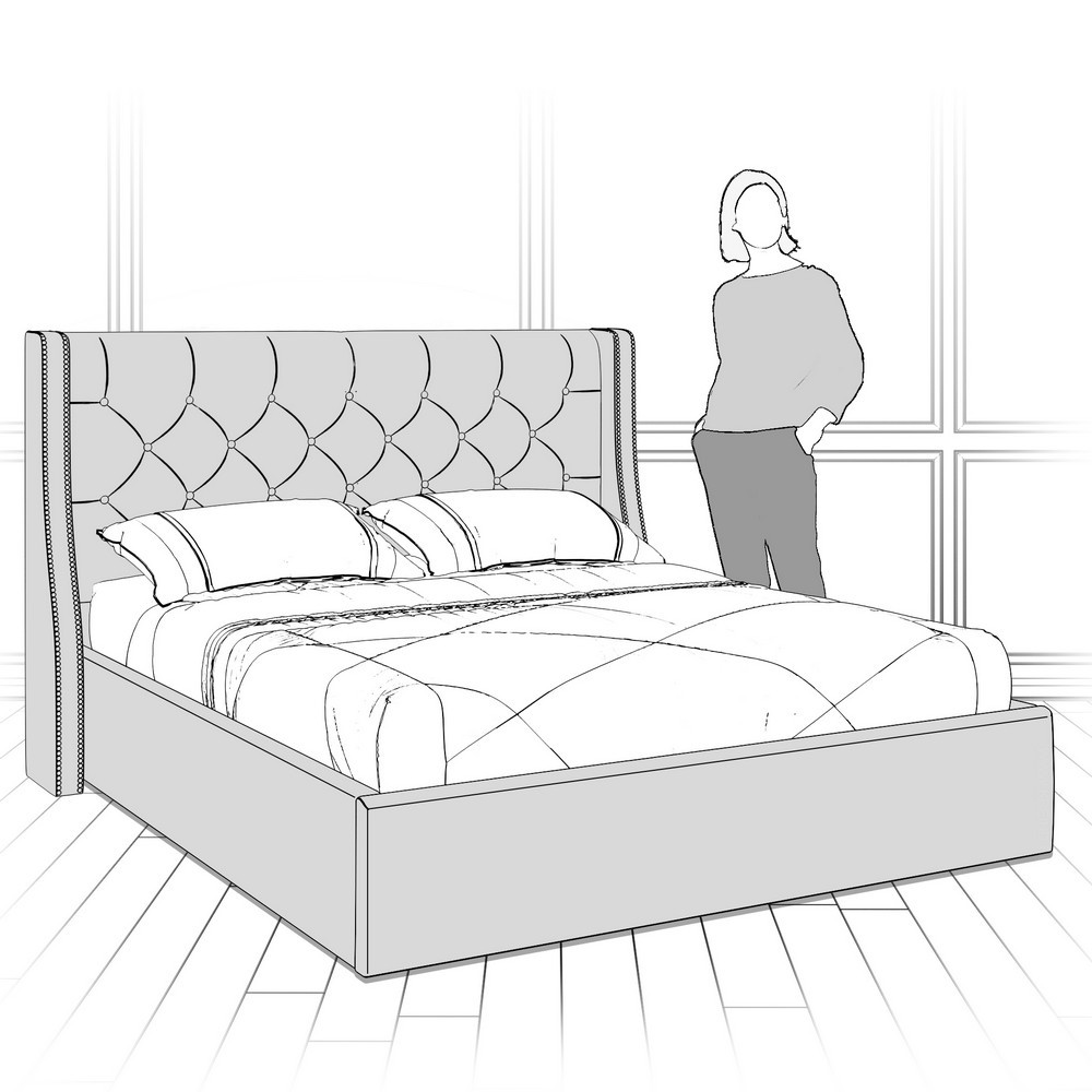 Кровать с подъемным механизмом K11Y-1600-N-B14