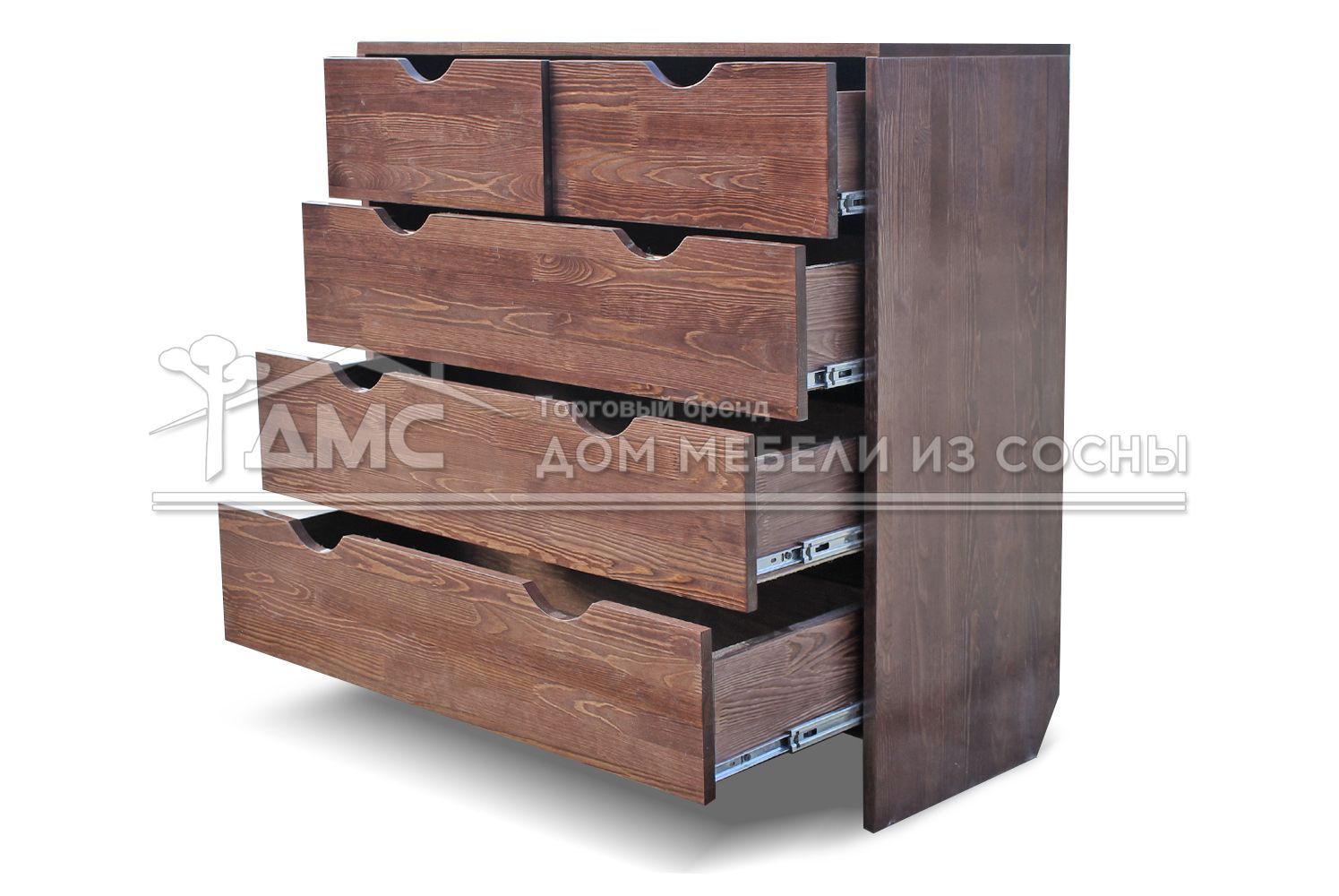 Комод с 5 ящиками массив сосны Икеа