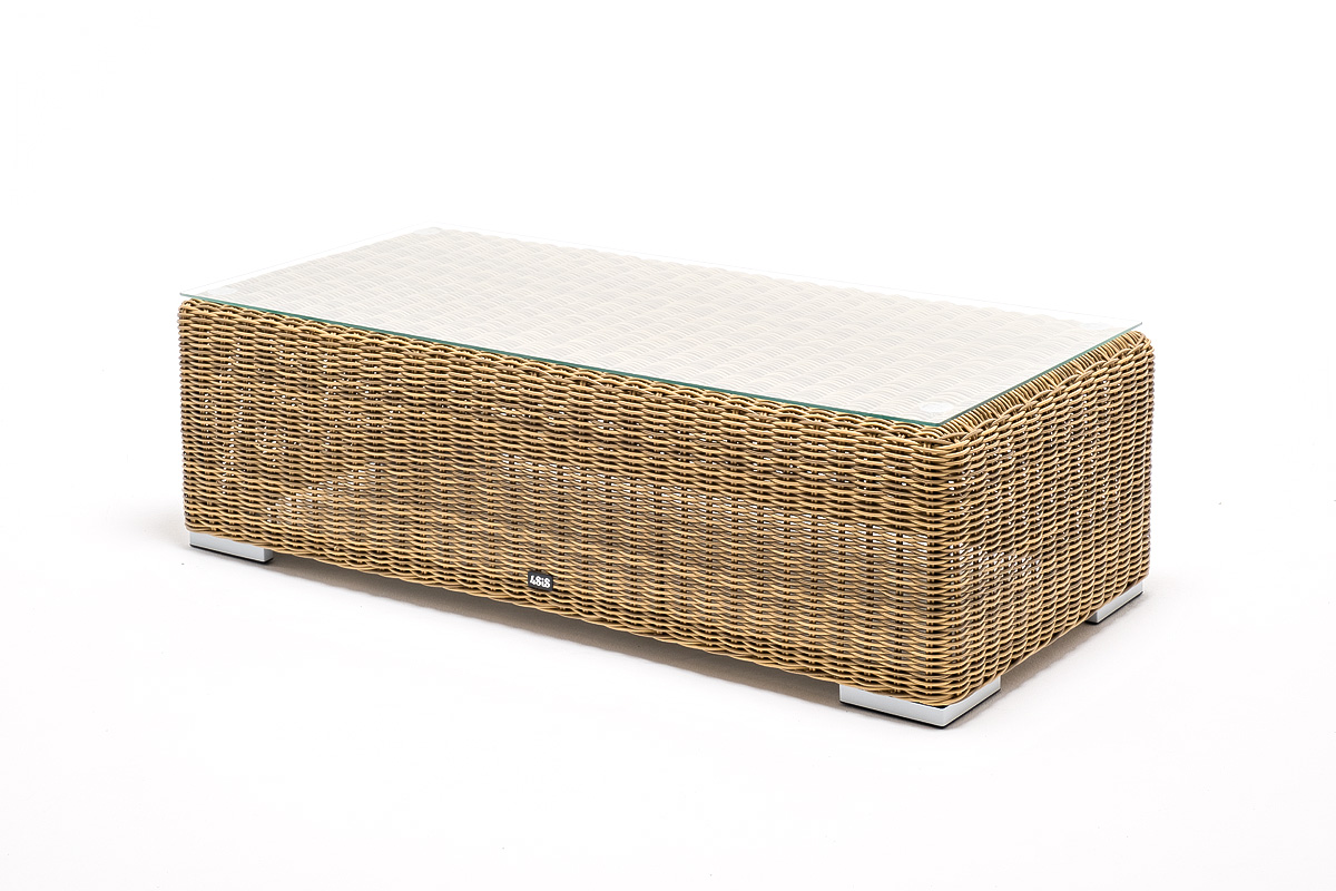 "Боналли" лаунж-зона из искусственного ротанга, цвет соломенный