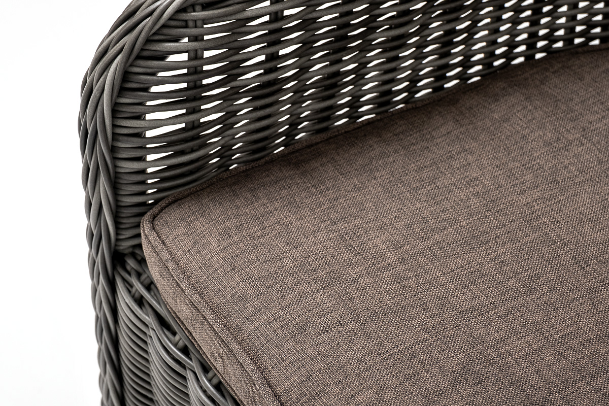 "Эспреззо–80 R" обеденная группа плетеная, цвет графит