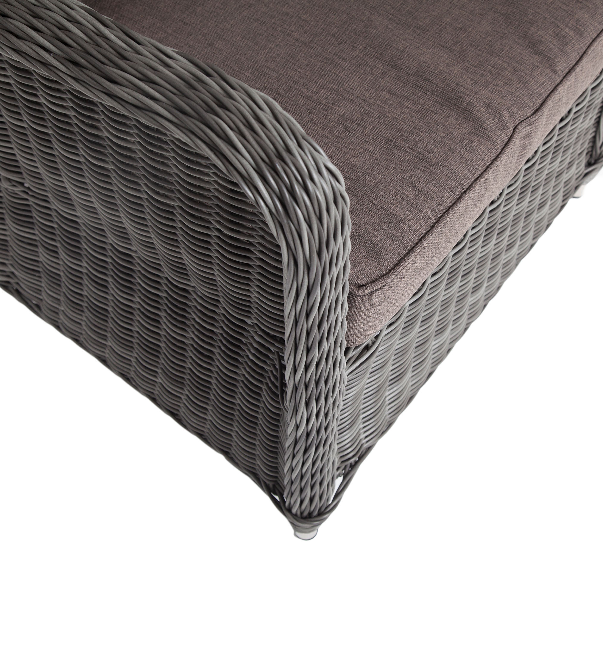 "Глиссандо" кресло плетеное из искусственного ротанга, цвет графит