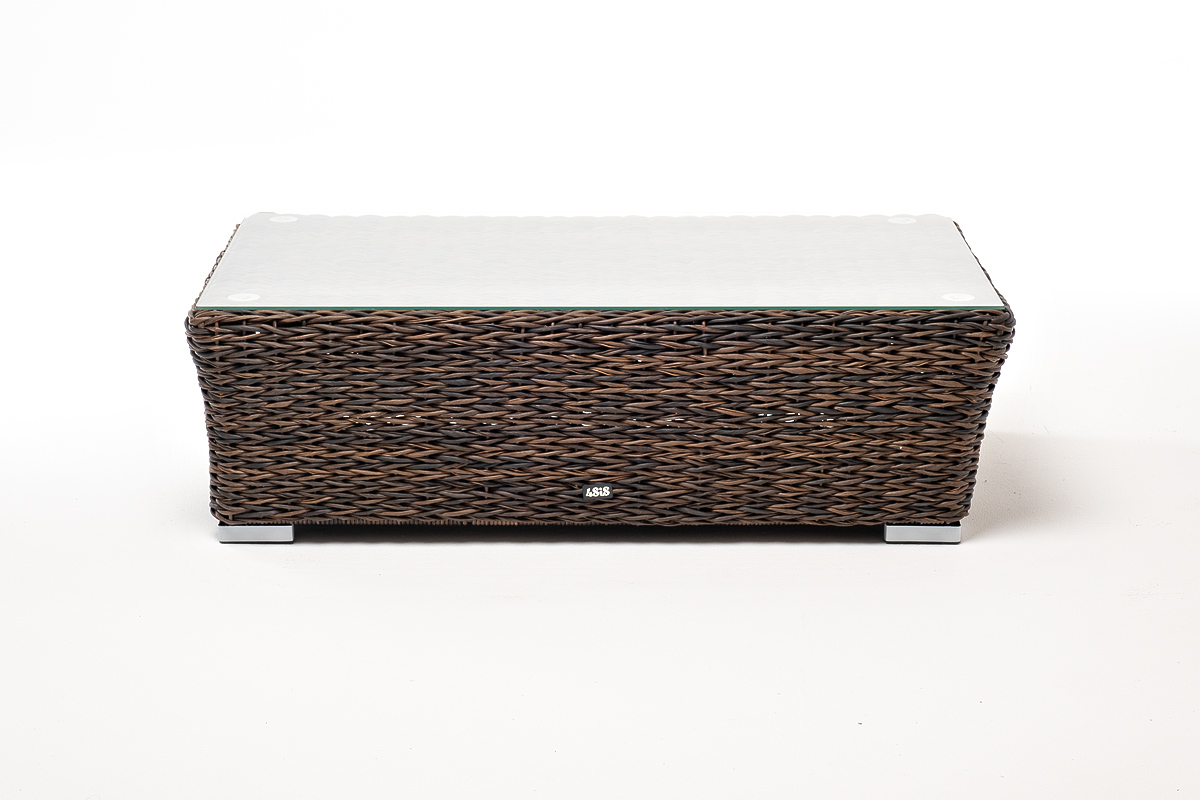 "Капуто" журнальный столик из искусственного ротанга (гиацинт), цвет коричневый