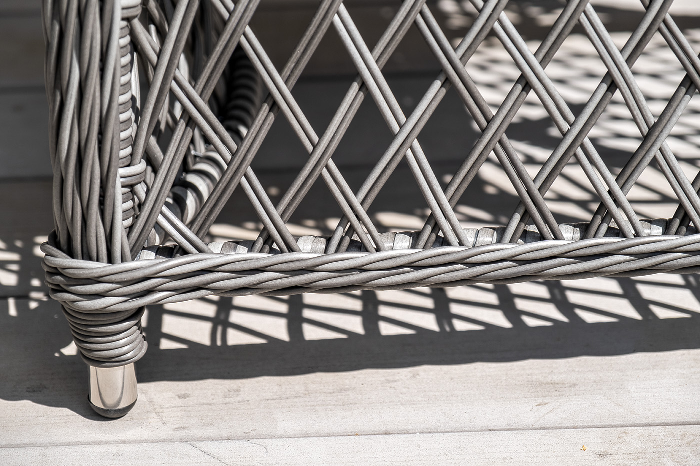 "Латтини" плетеное кресло из искусственного ротанга, цвет графит