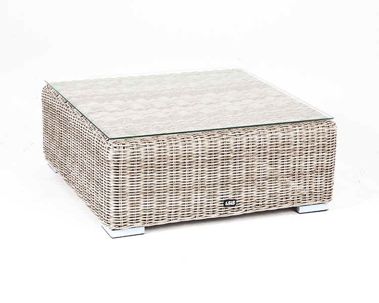 "Лунджи" журнальный столик плетеный, цвет бежевый