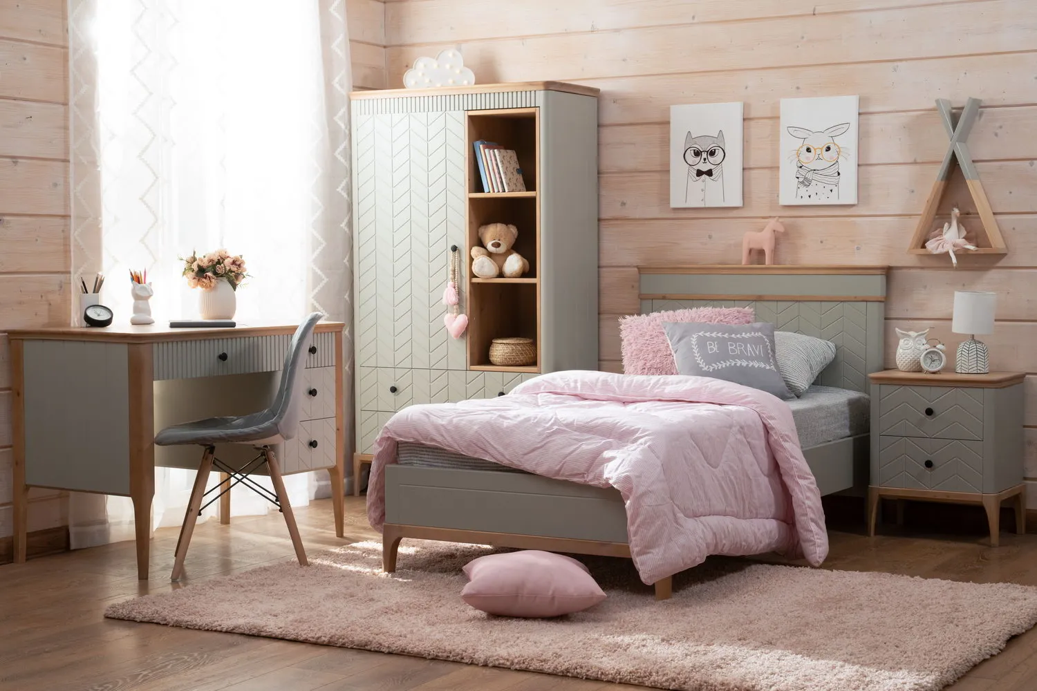 Кровать массив сосны Грета №8 900х2000