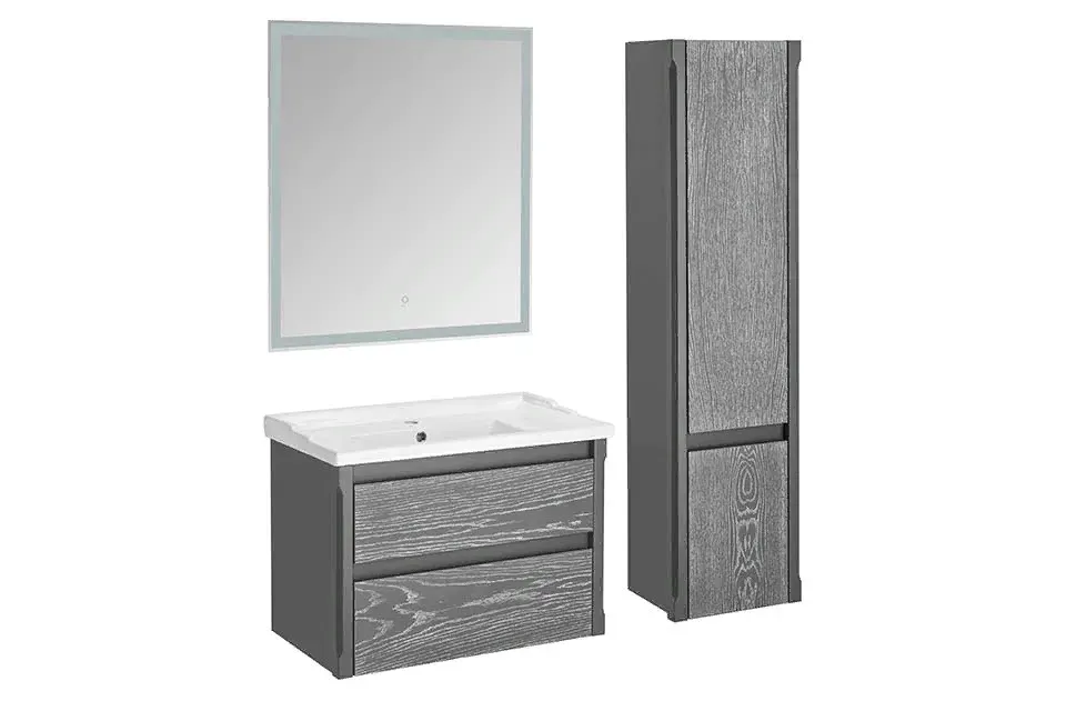 Тумба Лорена 80 Grigio подвесная