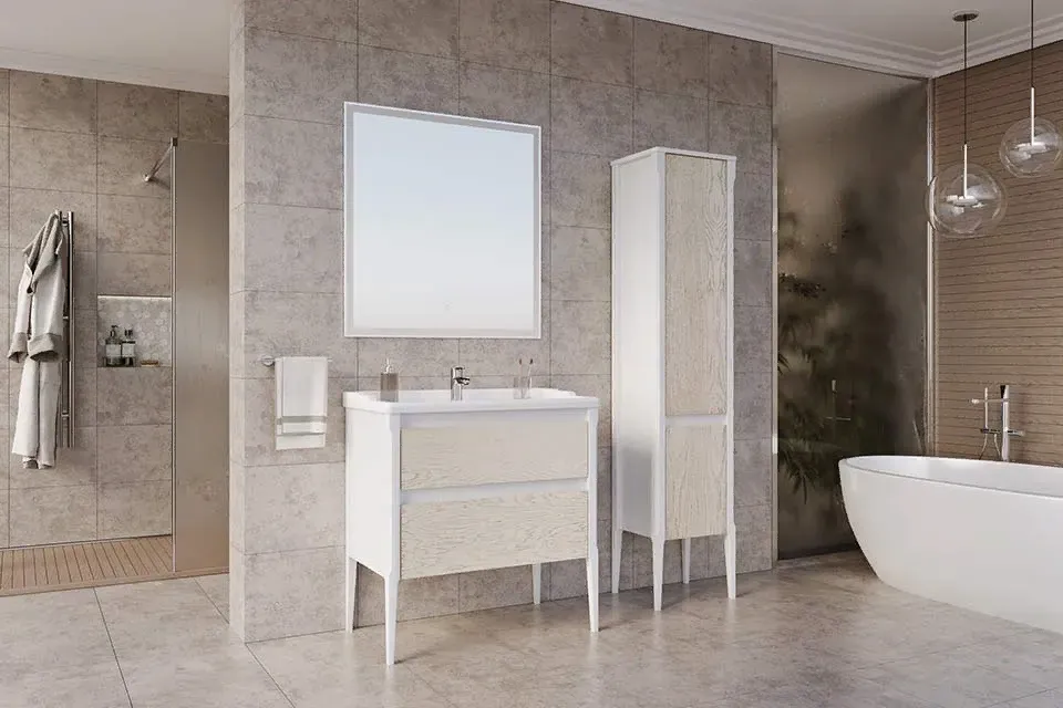 Тумба Лорена 80 Благородный Бежевый напольная